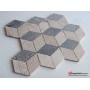 3D Mutfak Tezgah Arası Mermer Mozaik  -DT1406